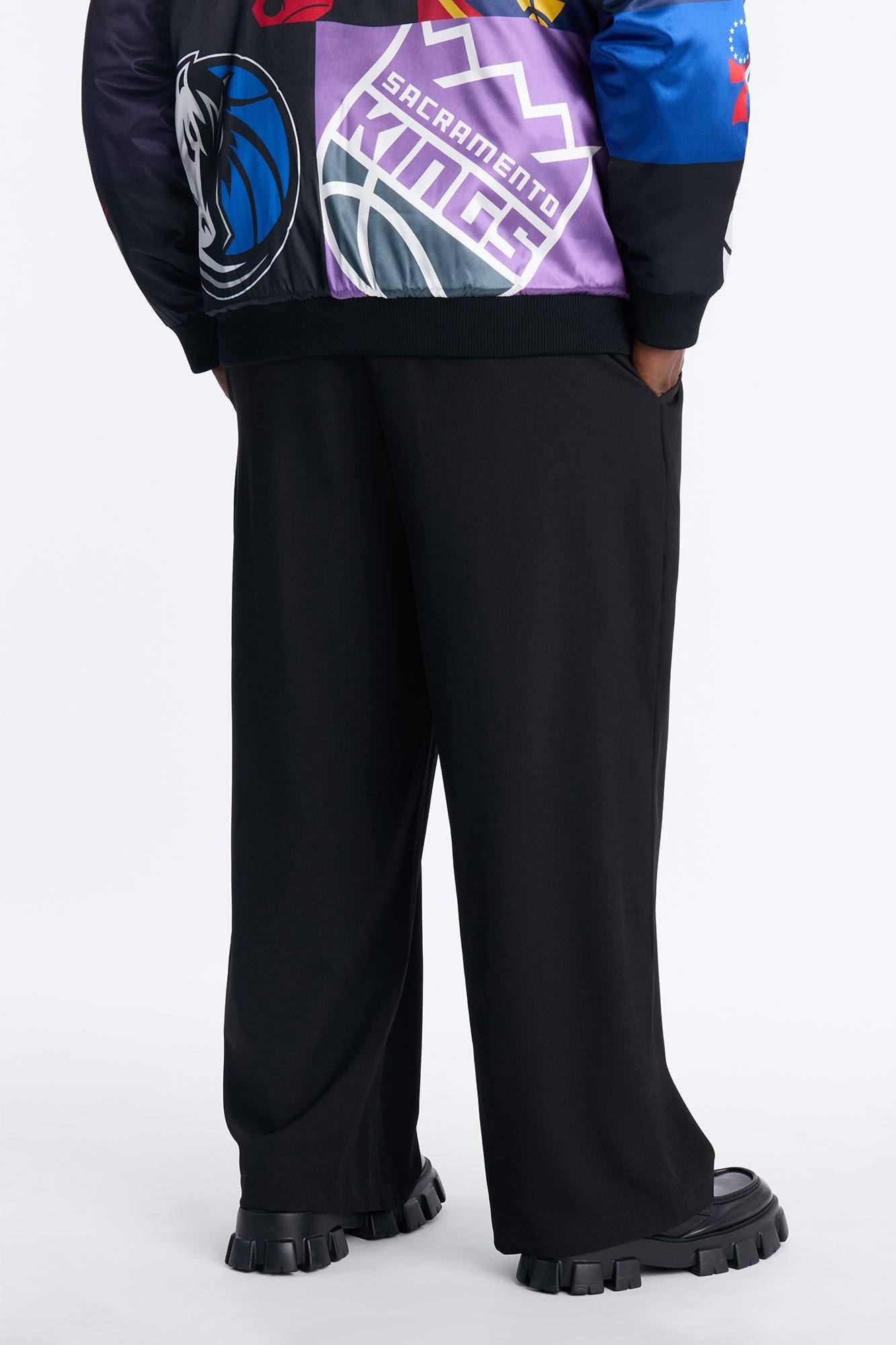 Strikeout Pleated Trouser - Black