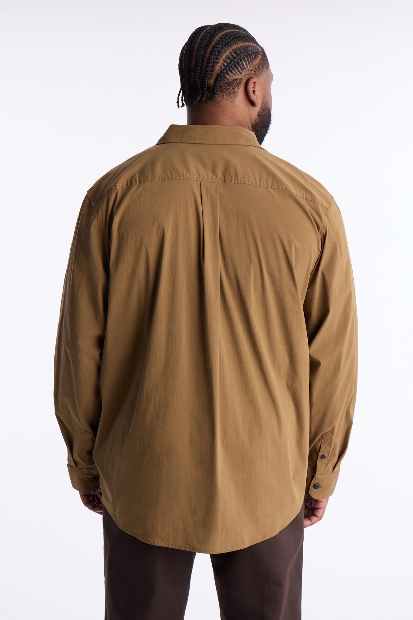Dickies Utility Long Sleeve Work Shirt - Brown