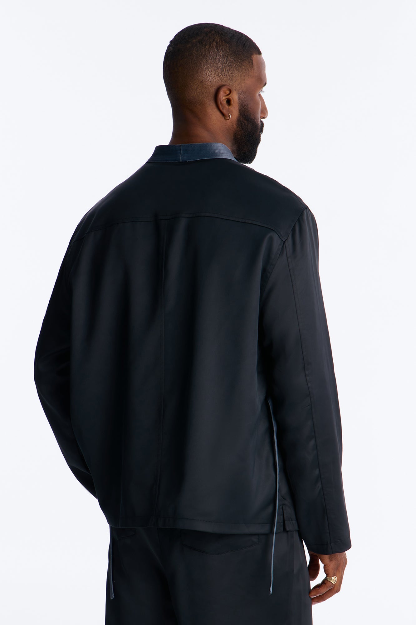 Liquid Shadow Wrap Jacket - Black