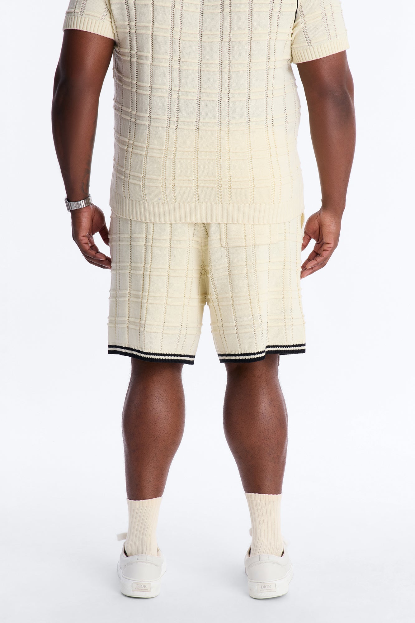 Relaxed Riviera Knit Short - Cream