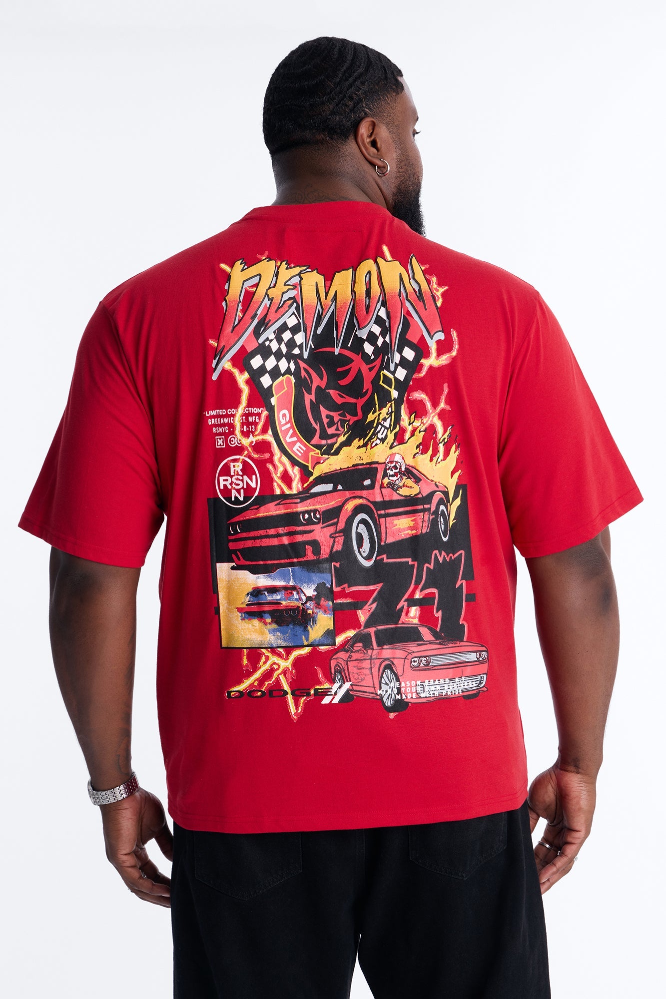 Dodge Demon Give Chase Short Sleeve Tee - Red