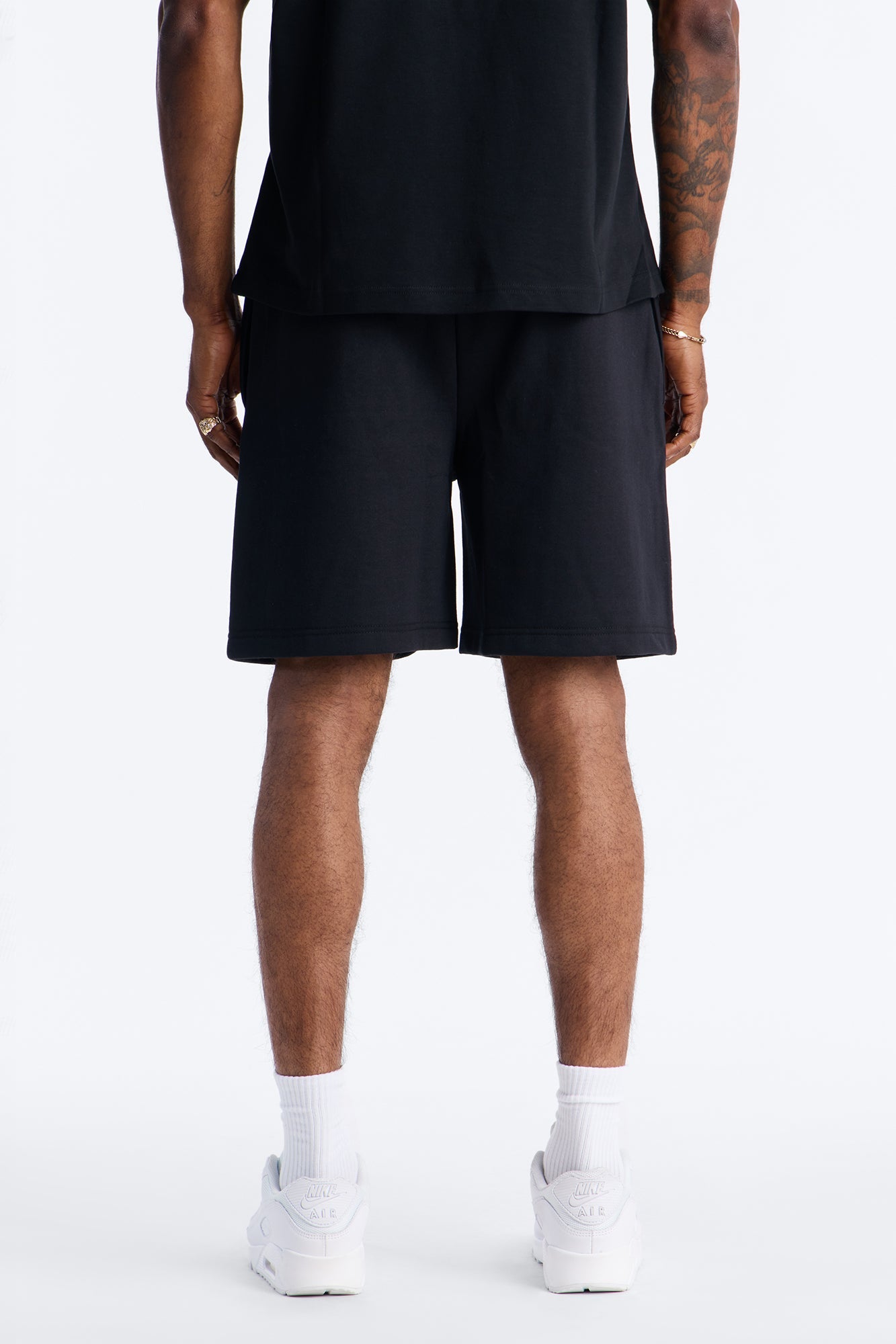 Eternal Fire Sweatshorts - Black