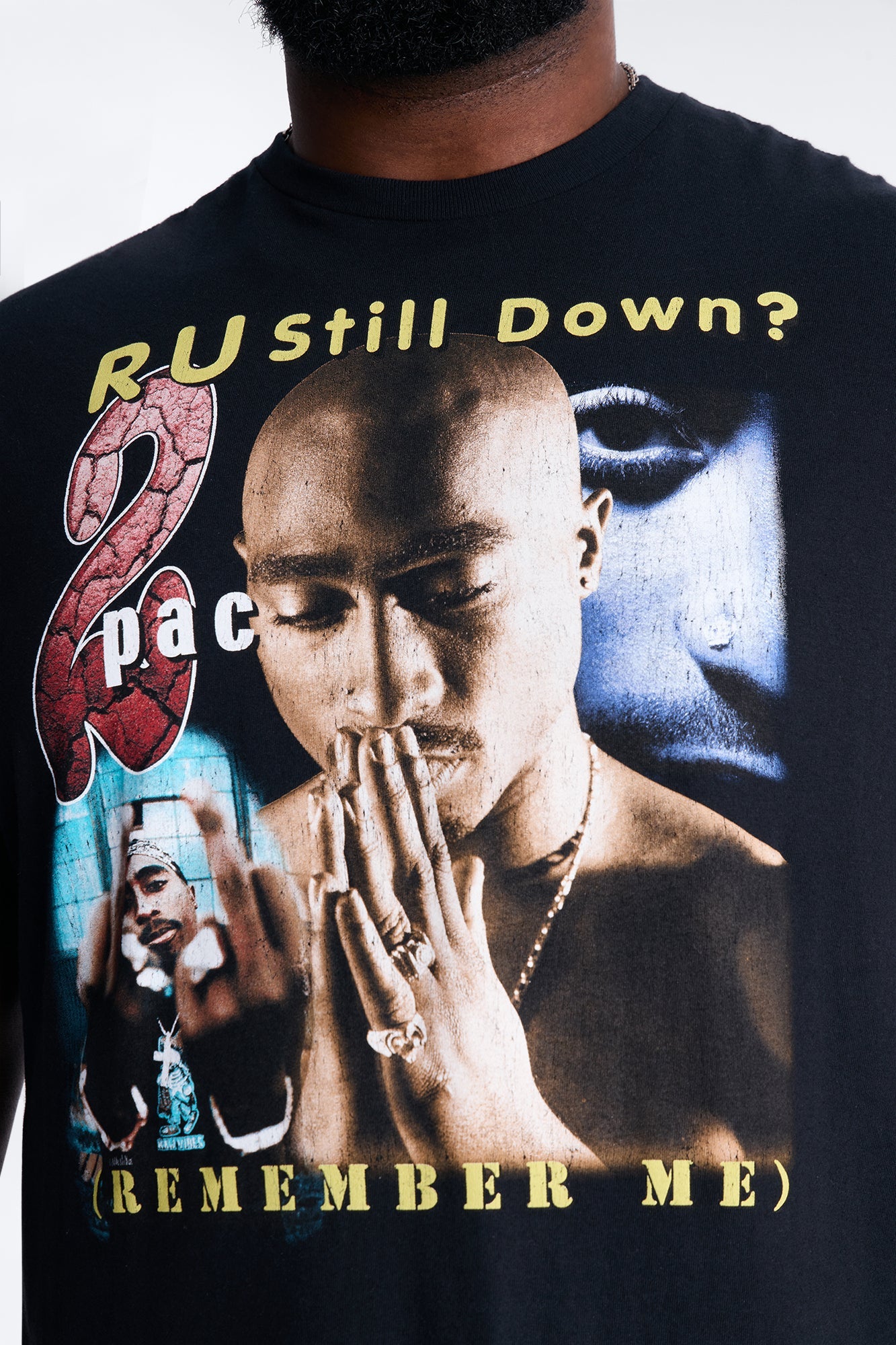 2pac R U Still Down Short Sleeve Tee - Black