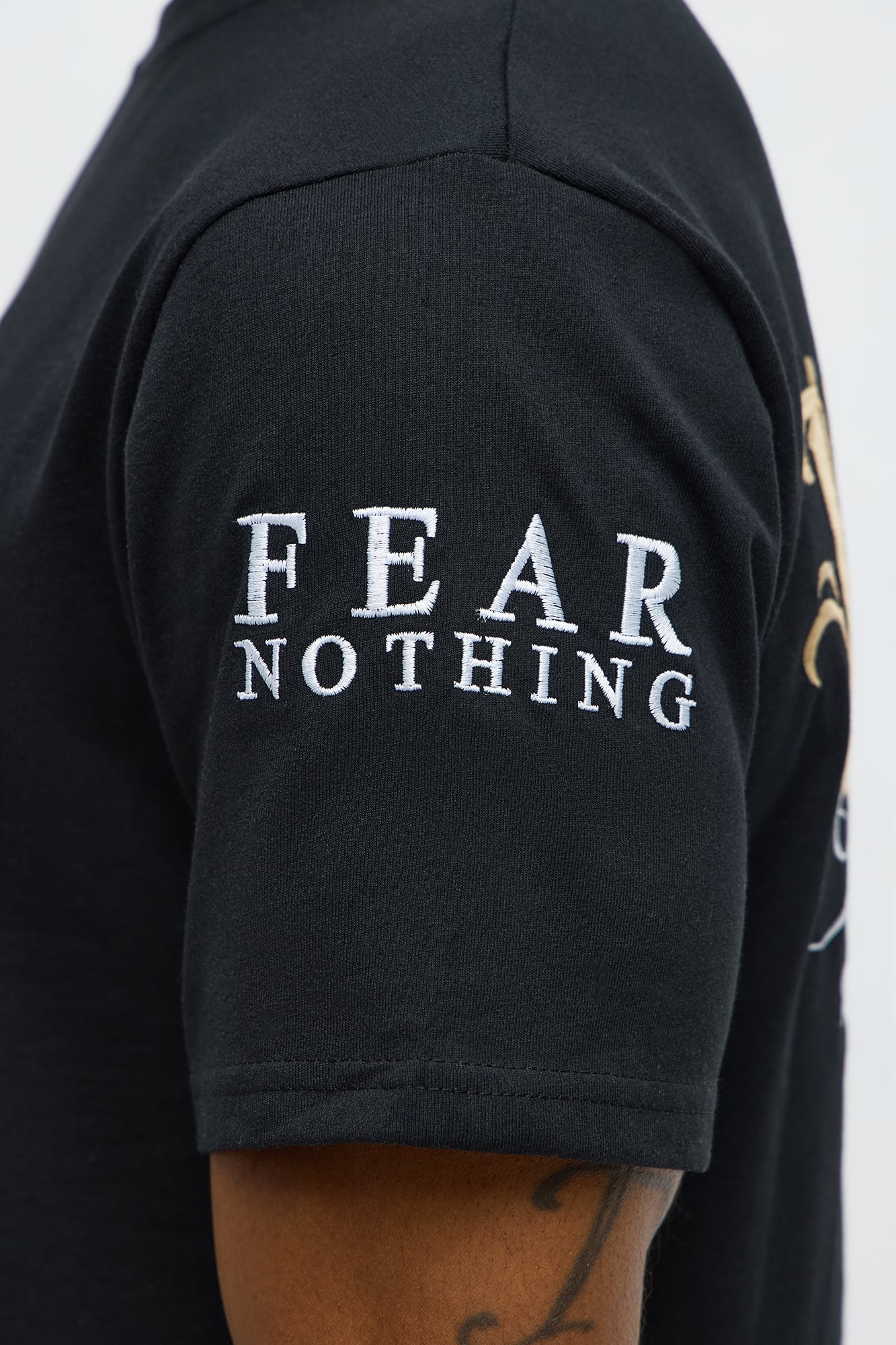 Victory Embroidery Short Sleeve Tee - Black
