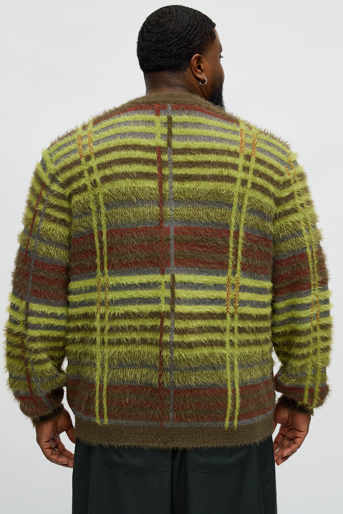 Forest Moss Mohair Cardigan - Green