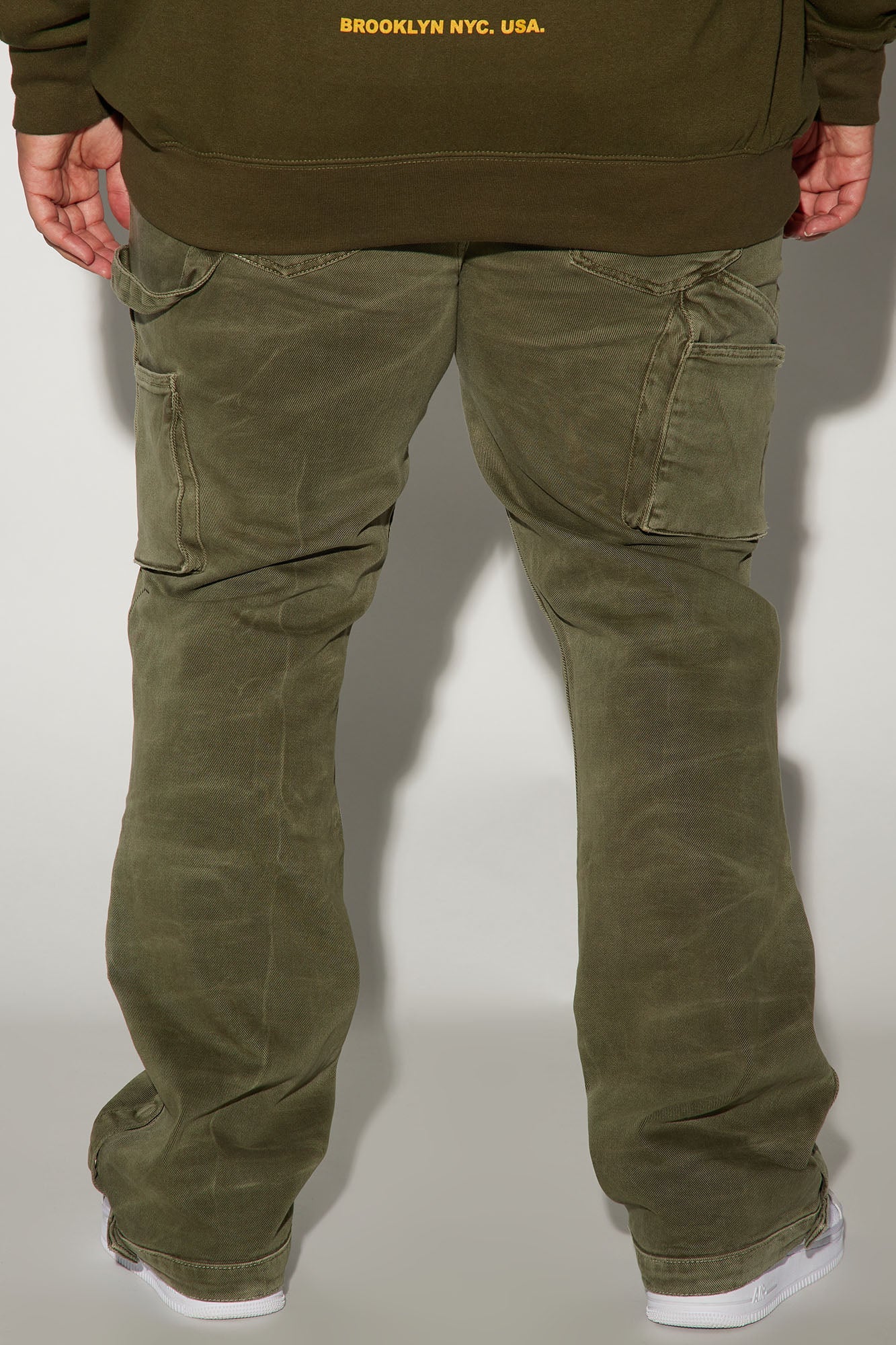 Indestructible Slim Flare Carpenter Pants - Olive