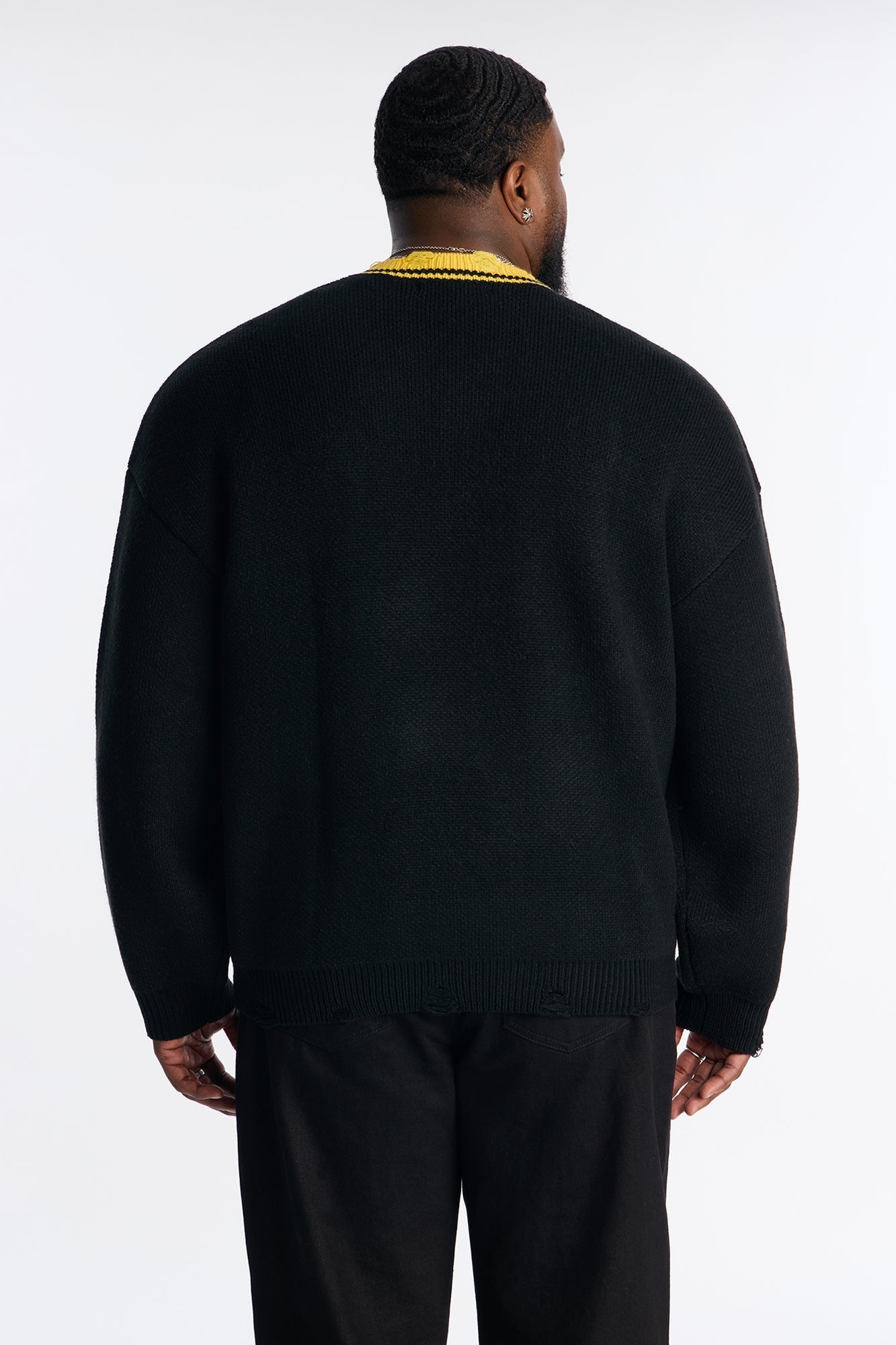 Relaxed Last Play Sweater - Black