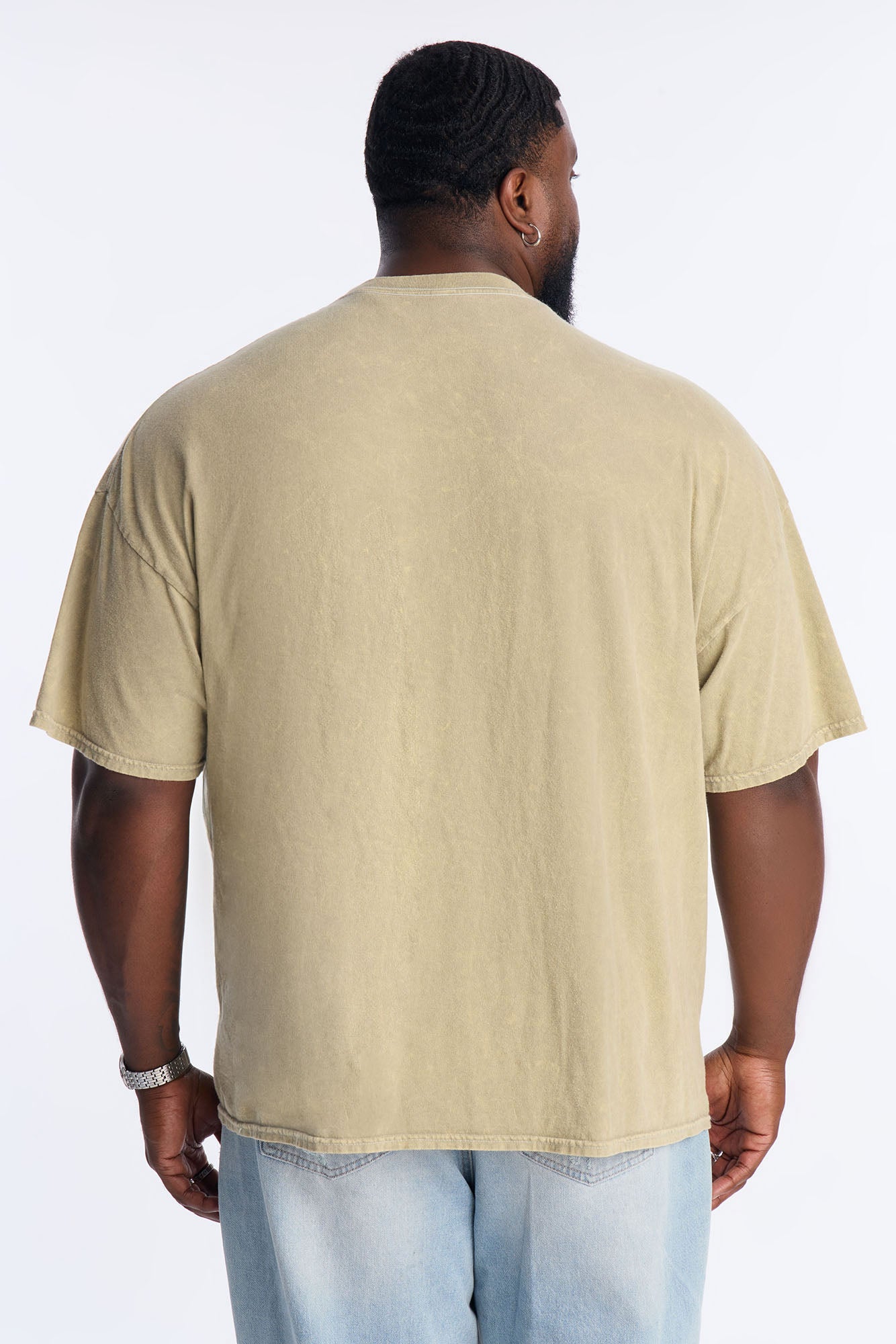 Whitney Houston Vintage Washed Short Sleeve Tee - Taupe