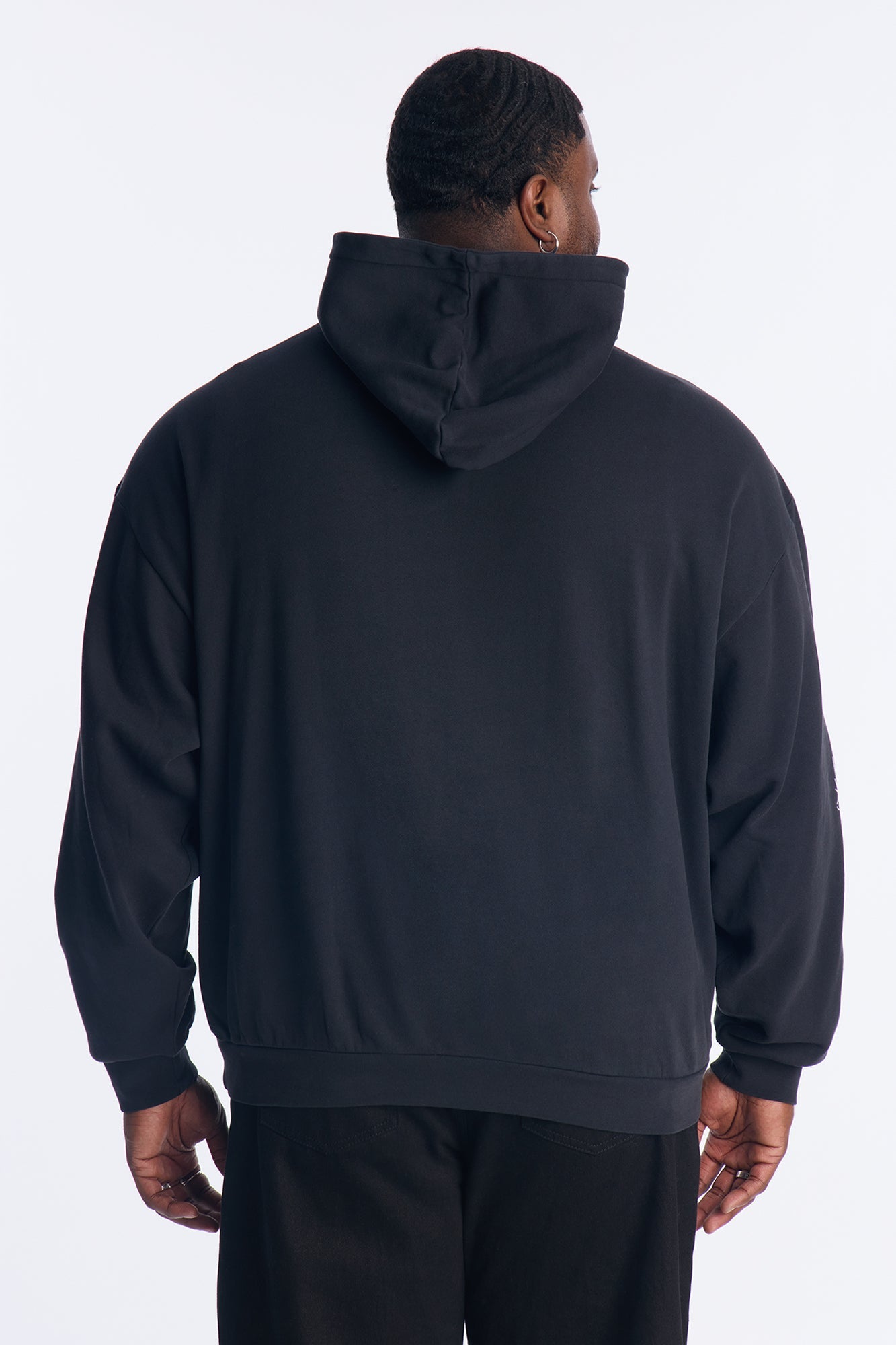 Tribal Hearts Rhinestone Hoodie - Black