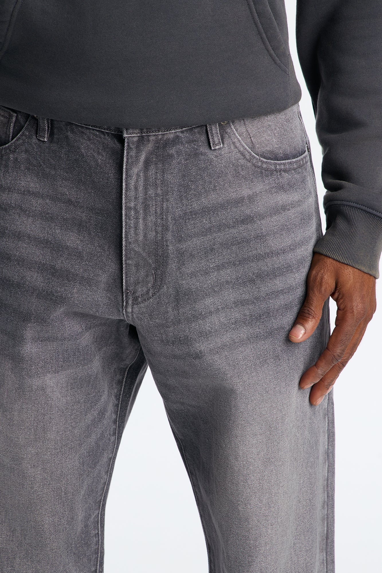 Classic Straight Fit Jeans - Grey