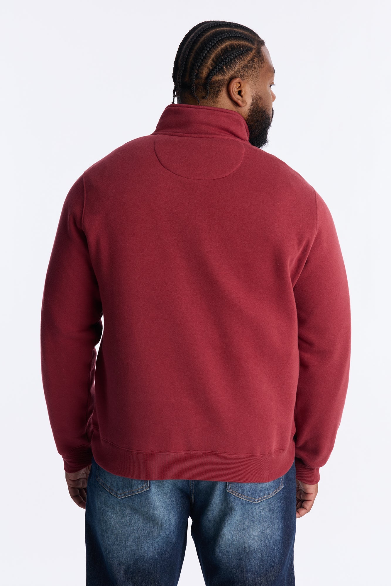 First Class Quarter Zip Sweatshirt - Burgundy