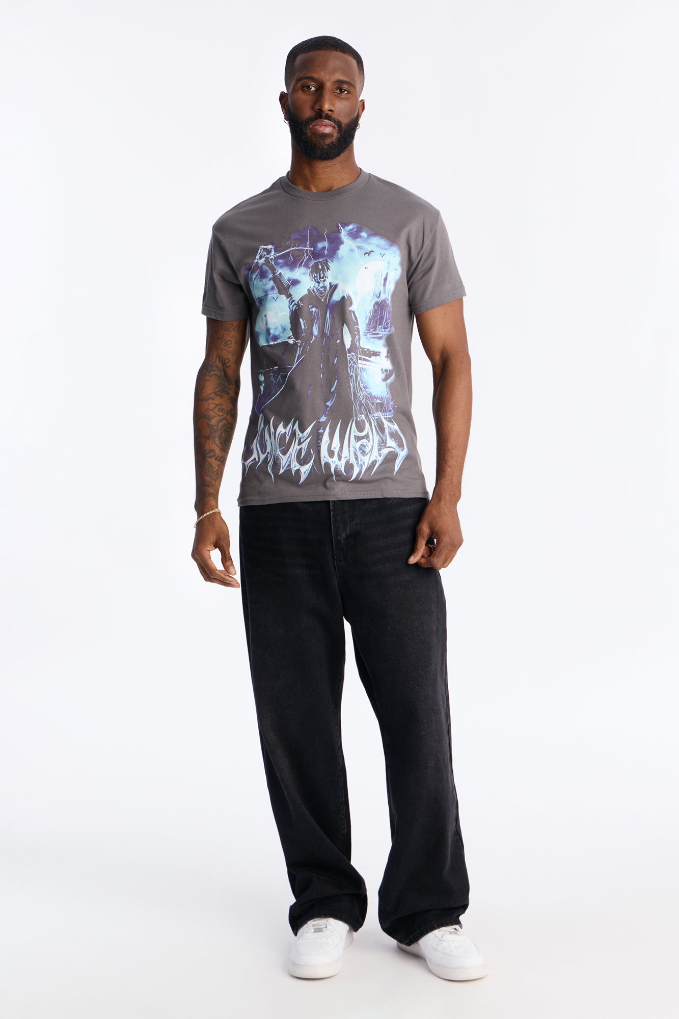 Juice WRLD 999 Club Short Sleeve Tee - Charcoal