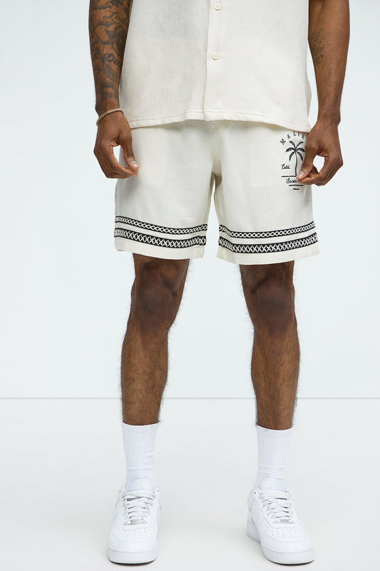 Zephyr Relaxed Shorts - Off White
