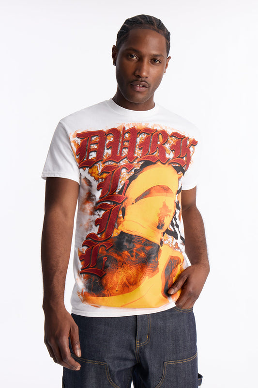 Lil Durk Blessed Short Sleeve Tee - White
