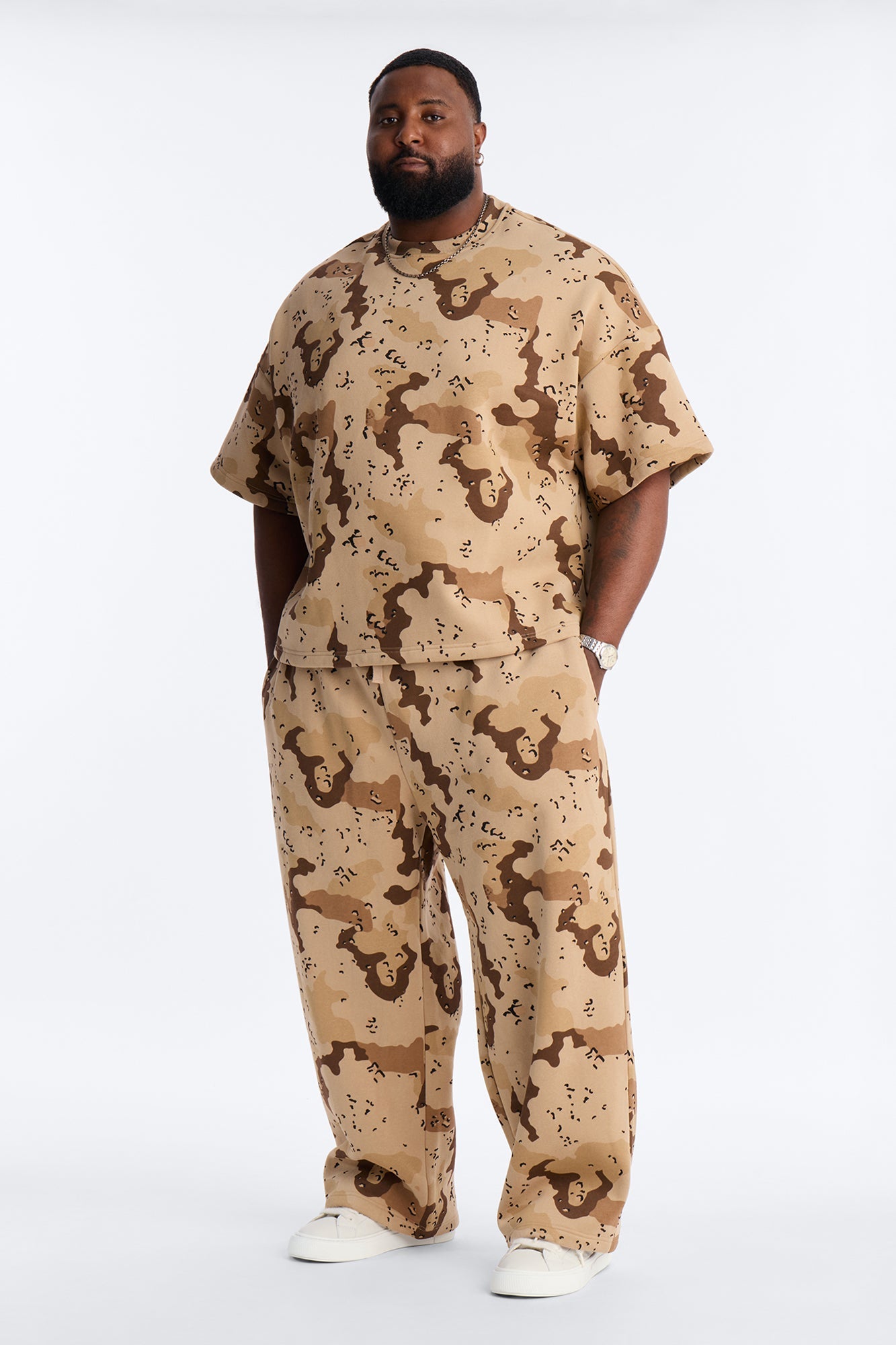 Baggy Time Warp Camo Sweatpants - Camouflage