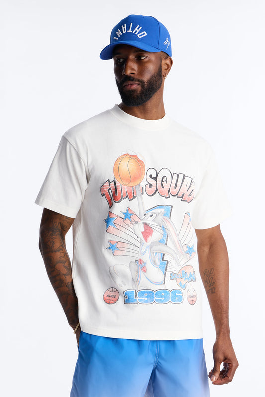Space Jam Tune Squad 1996 Premium Short Sleeve Shirt - White