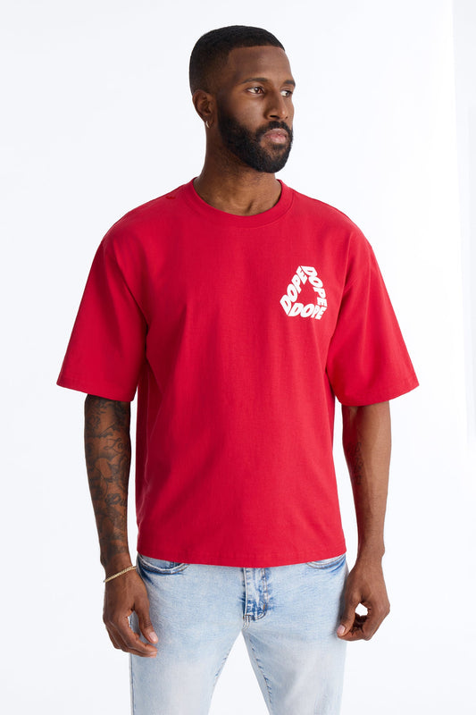 Dope Boxy Short Sleeve Tee - Red