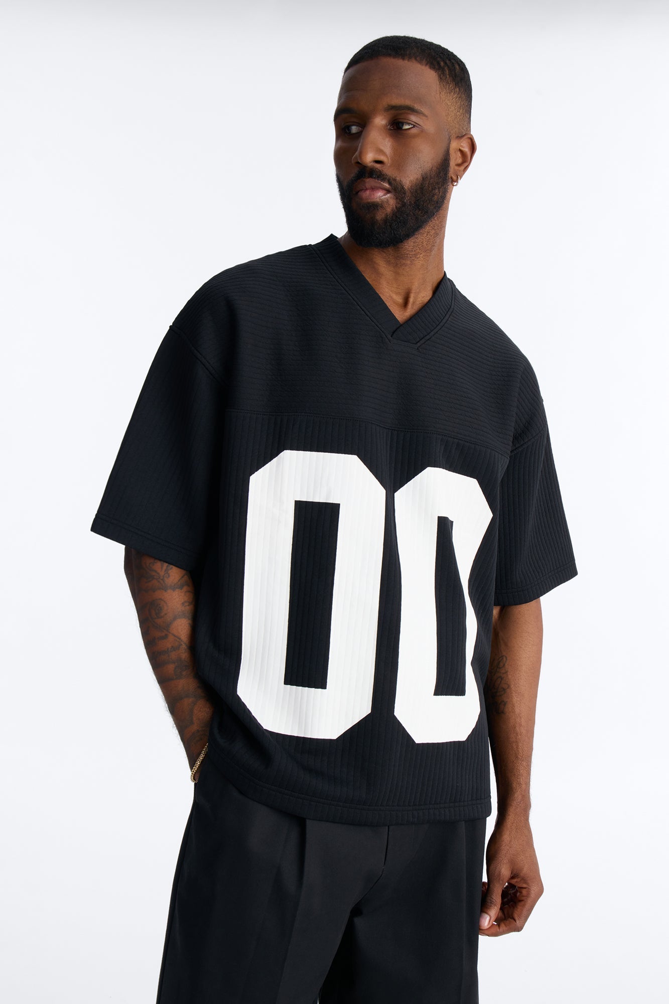 Double 0 Short Sleeve Jersey - Black