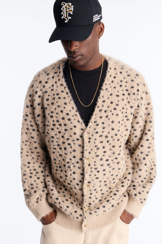 Primal Instinct Cheetah Cardigan - Tan