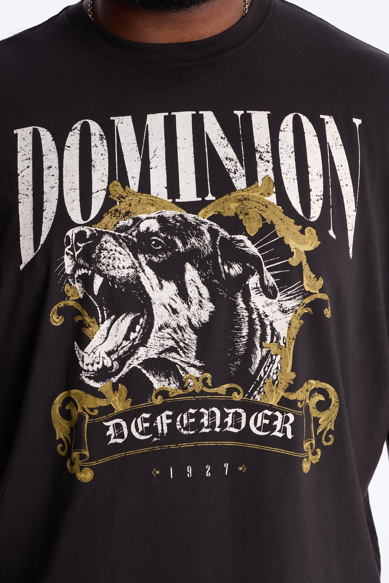 Dominion Defender Oversized Short Sleeve Tee - Black Wash