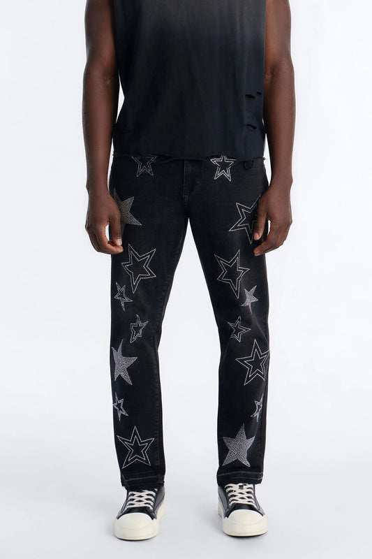 Starlight Fade Slim Jeans - Black Wash