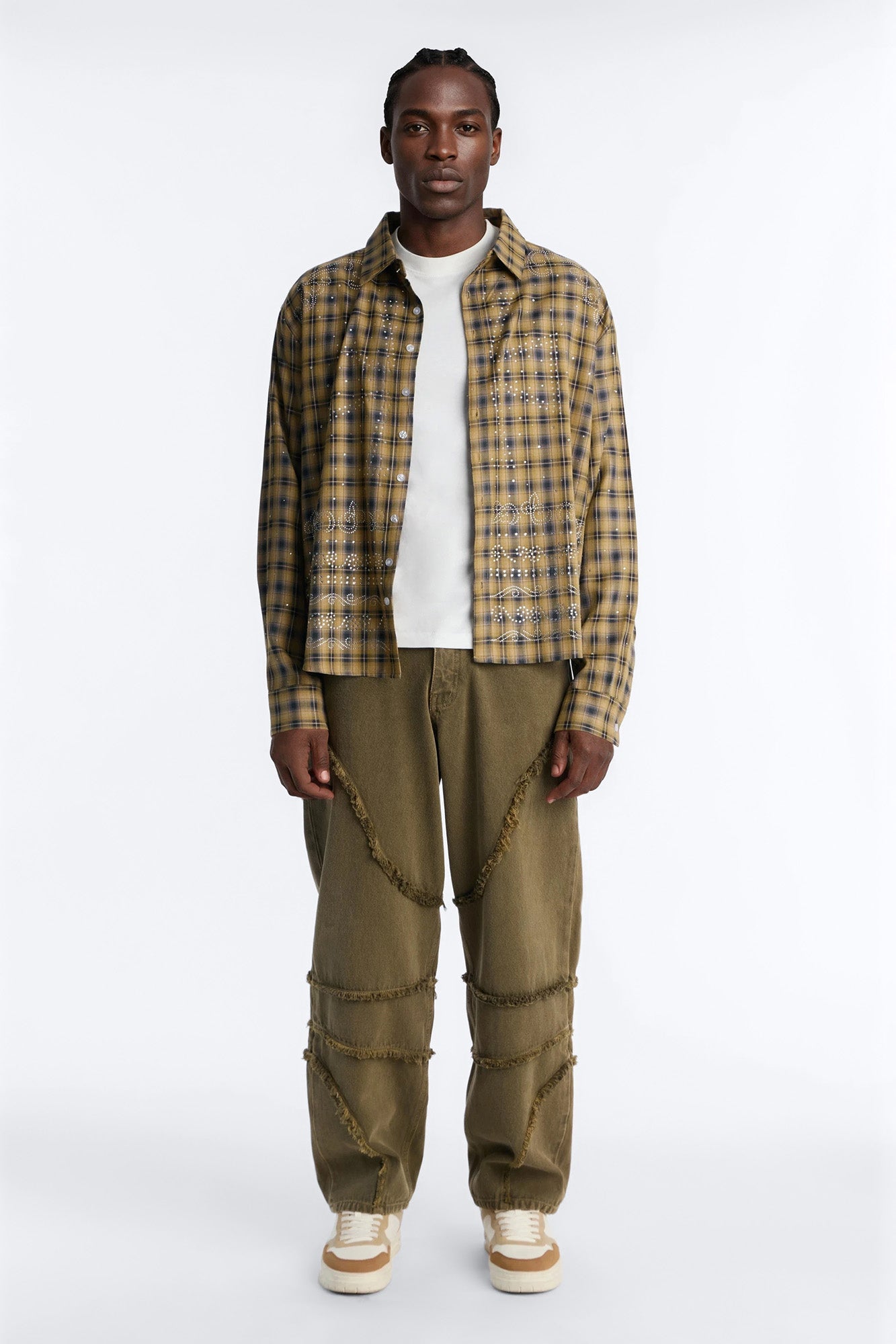 Barrel Urban Fray Jeans - Olive