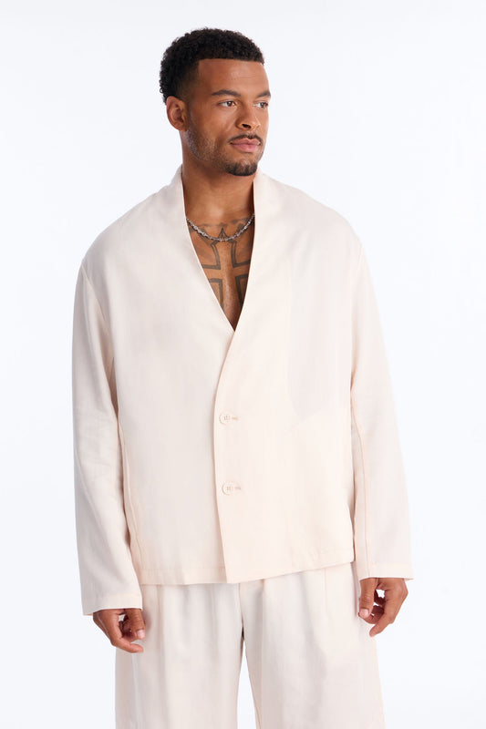 Relaxed St.Tropez Unlined Blazer - Cream