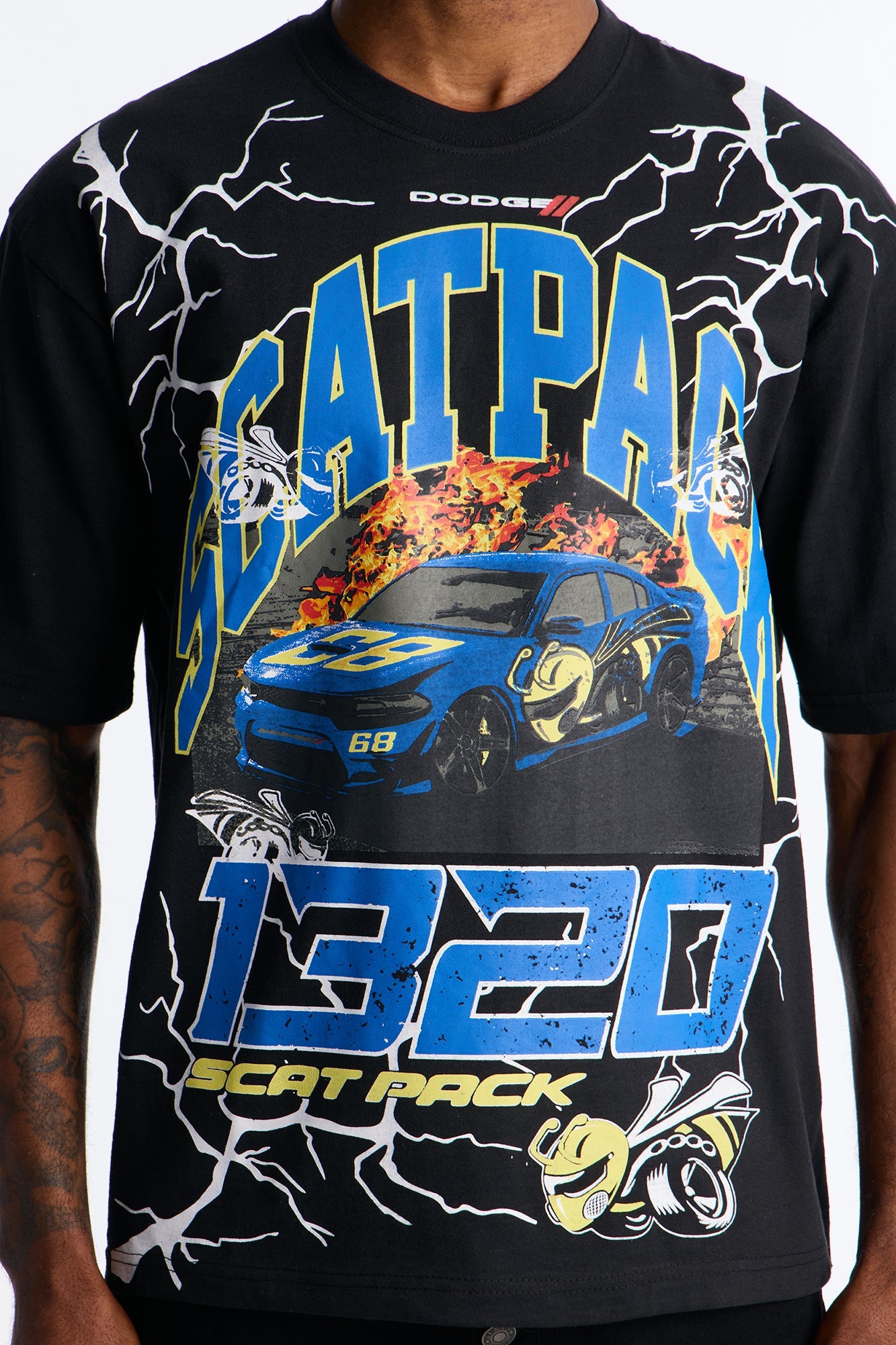 Dodge Scat Pack 1320 Short Sleeve Tee - Black
