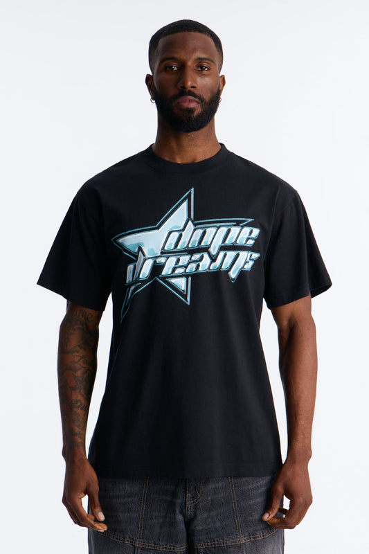 Dope Dreams Oversized Heavy Weight Short Sleeve Tee - Black