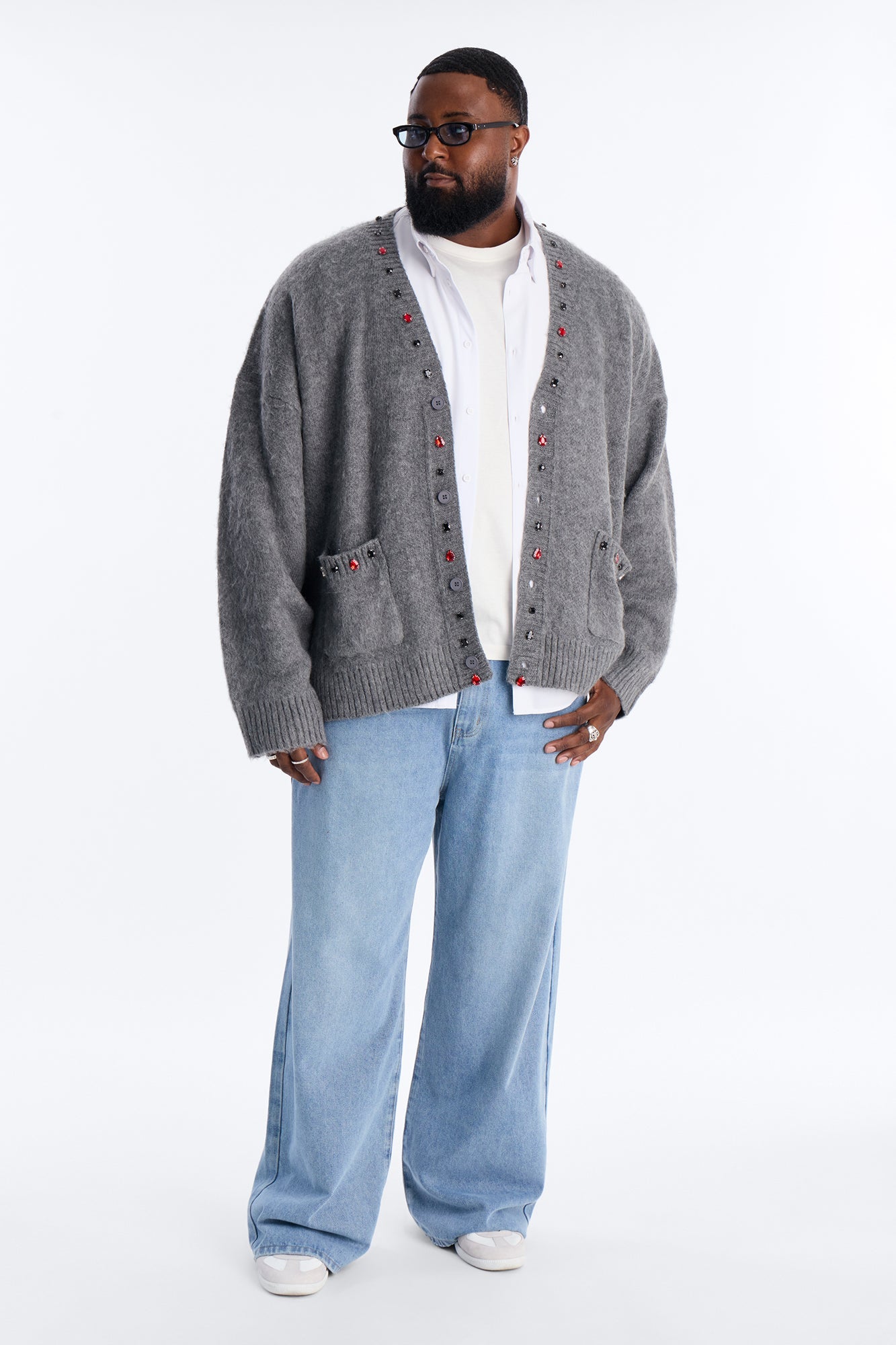 Clean Baggy 5 Pocket Jean - Light Blue Wash