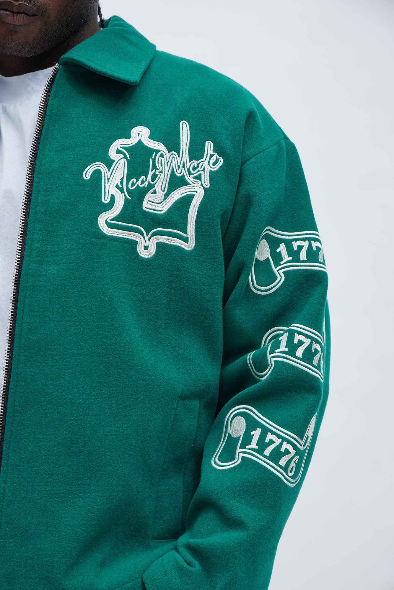Independence Varsity Jacket - Kelly Green