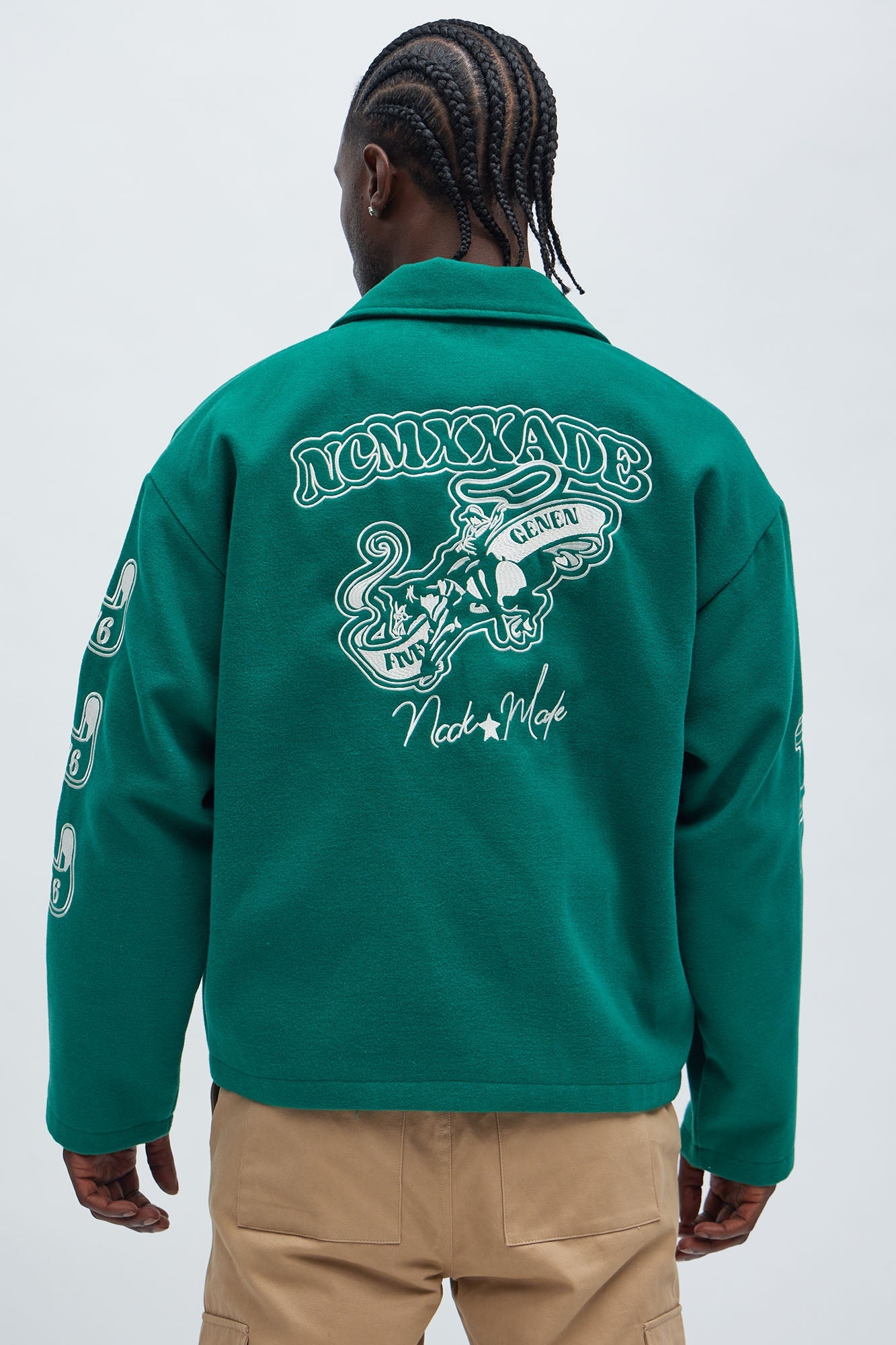Independence Varsity Jacket - Kelly Green