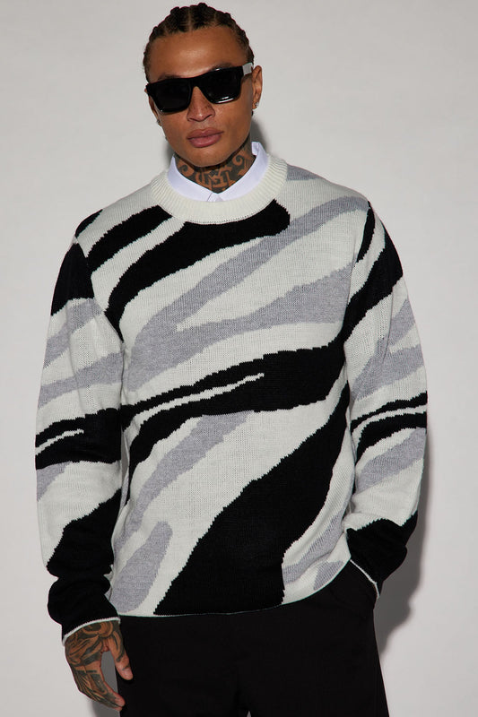 Set The Vibe Sweater - White