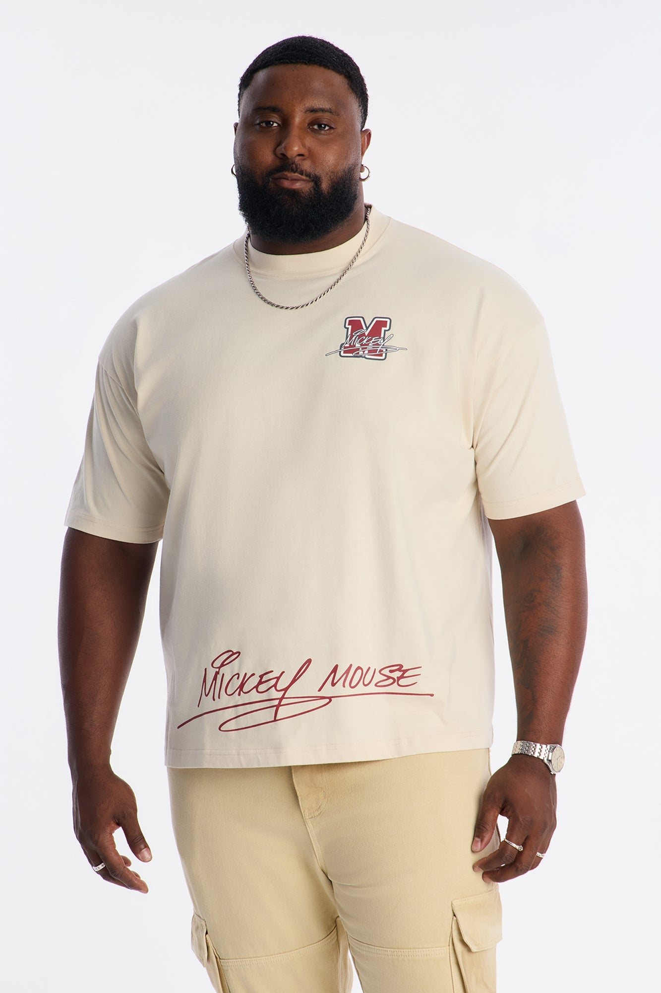 Disney Mickey Mouse Premium Short Sleeve Tee - Natural