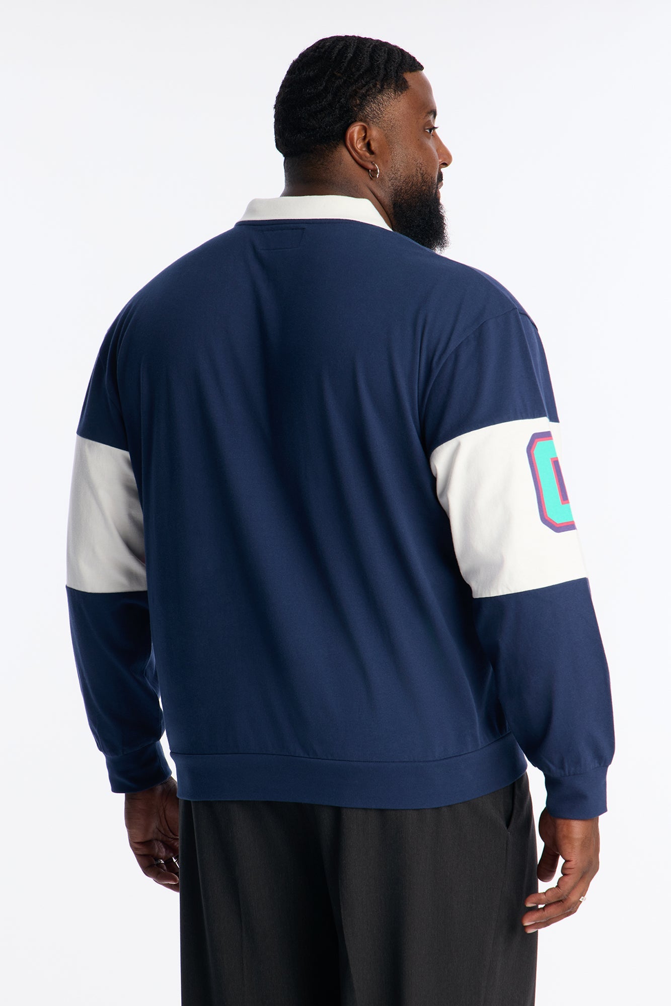 Disney Mickey And Friends Long Sleeve Polo - Navy