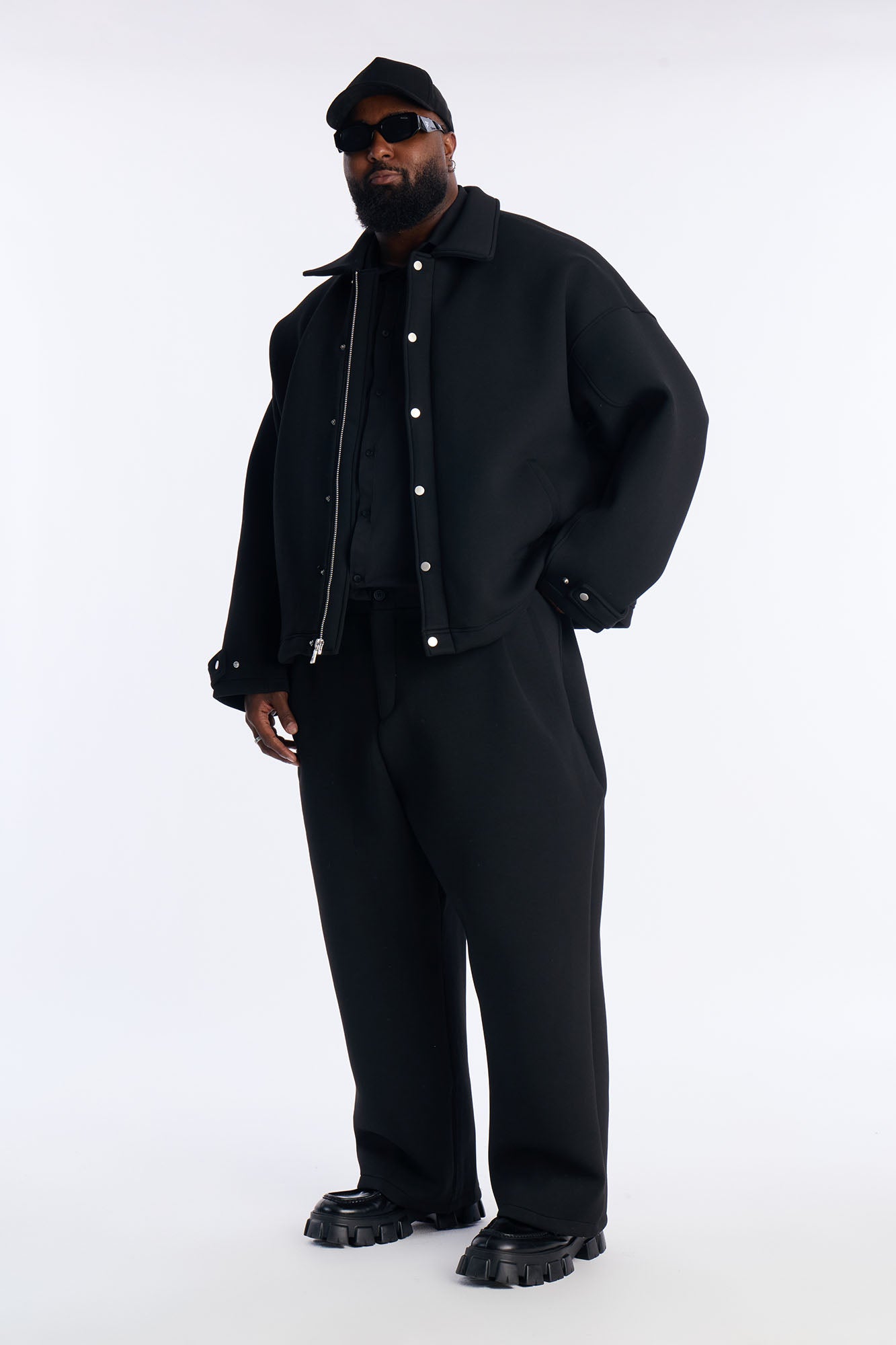 The Boxy Arclight Interlock Jacket - Black