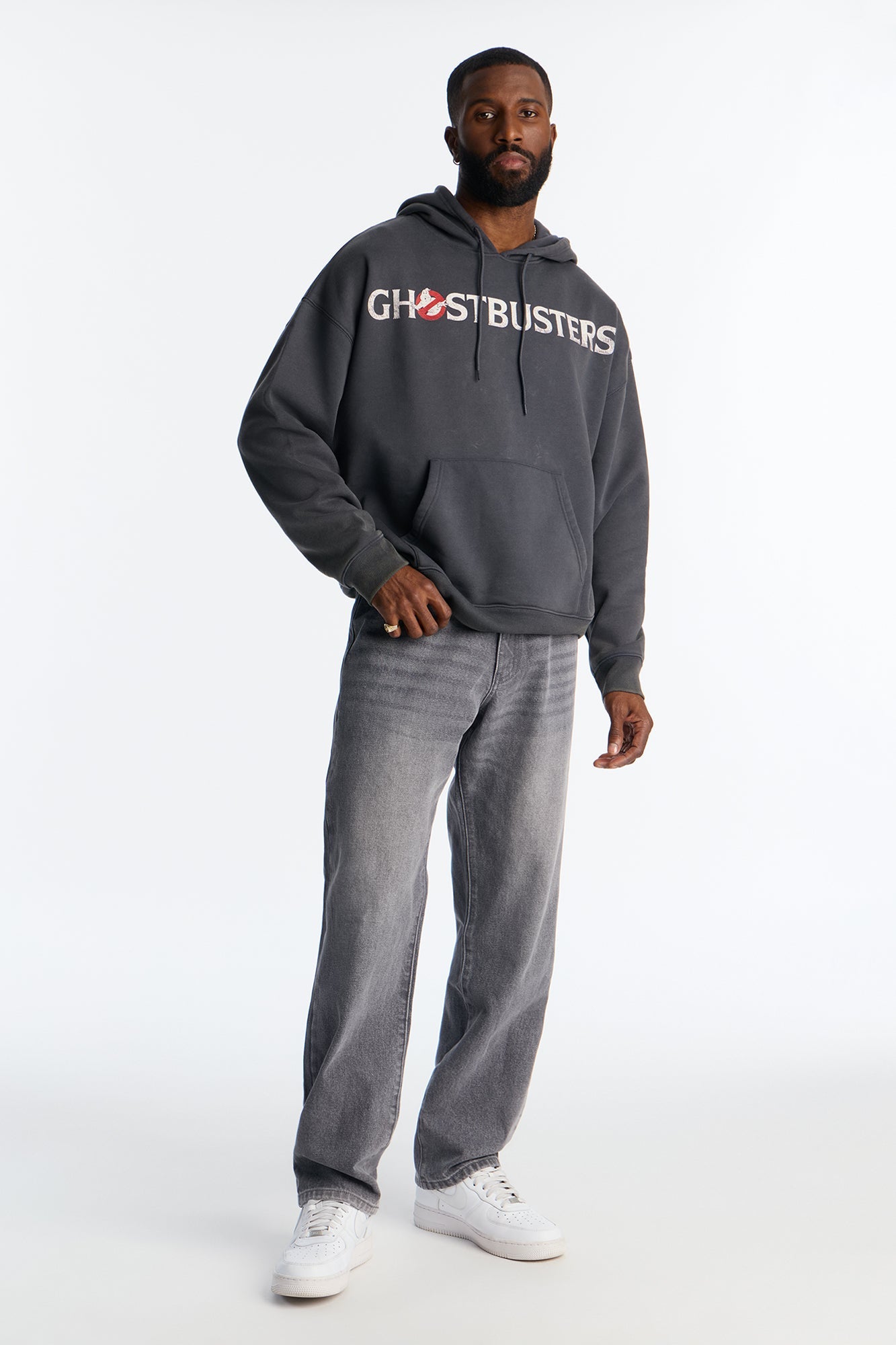Classic Straight Fit Jeans - Grey