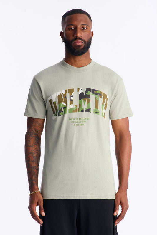 Unlimited Camo Short Sleeve Tee - Sage