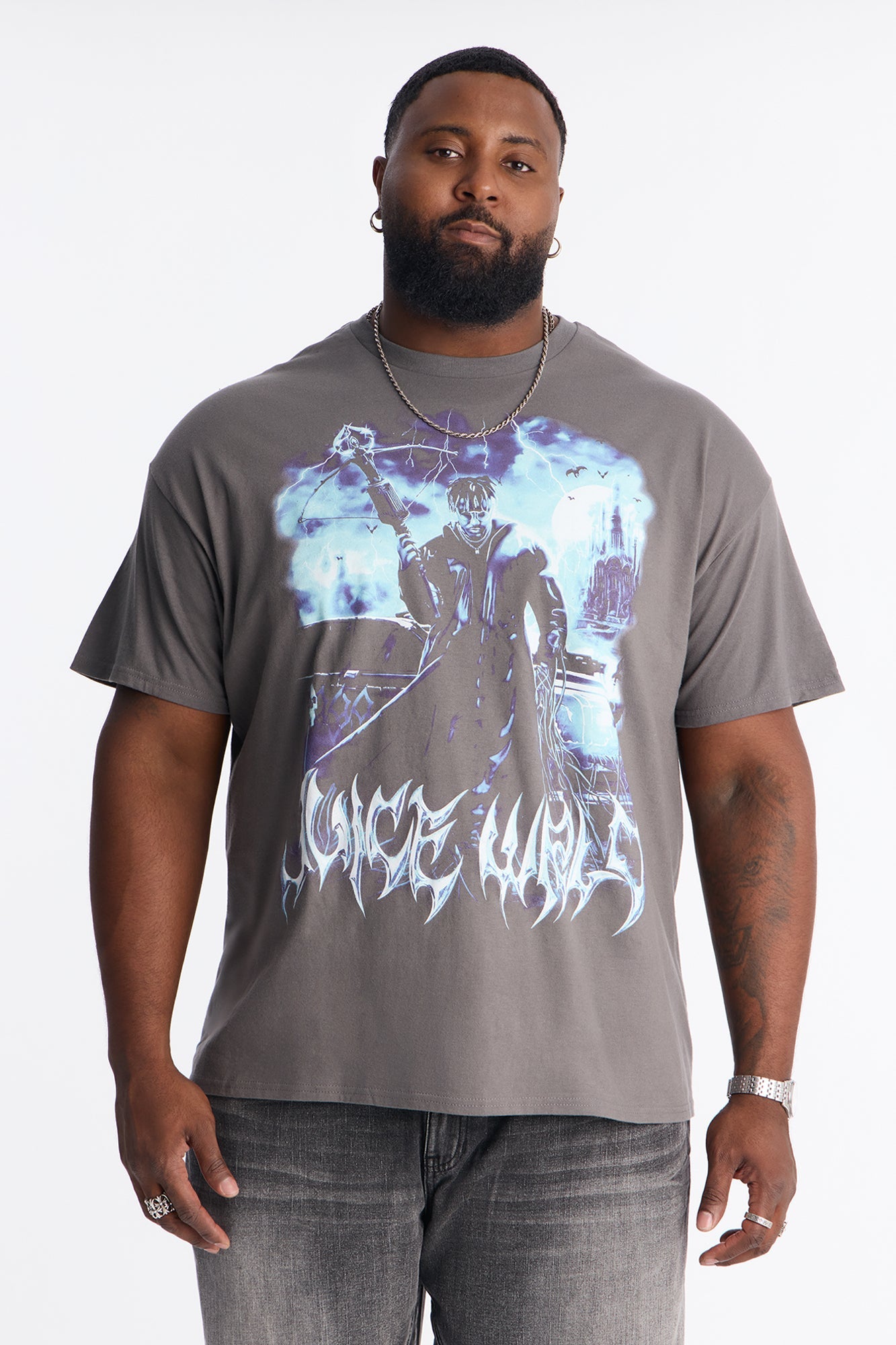 Juice WRLD 999 Club Short Sleeve Tee - Charcoal